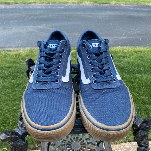 Navy Canvas Lowtop Vans - Picture 2 of 6
